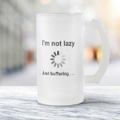 Grappige Buffering Citaat - Man Cave / Thuisbierba Matglas Bierpul
