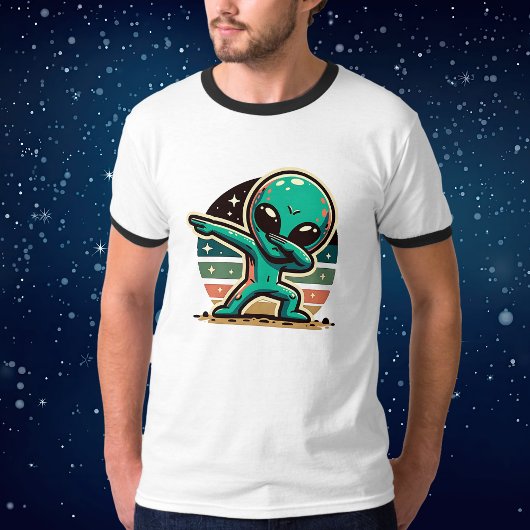 Grappige Buitenaardse Alien Dabbing T-shirt