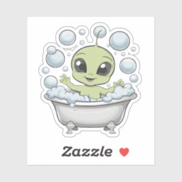 Grappige buitenaardse Baby Sticker