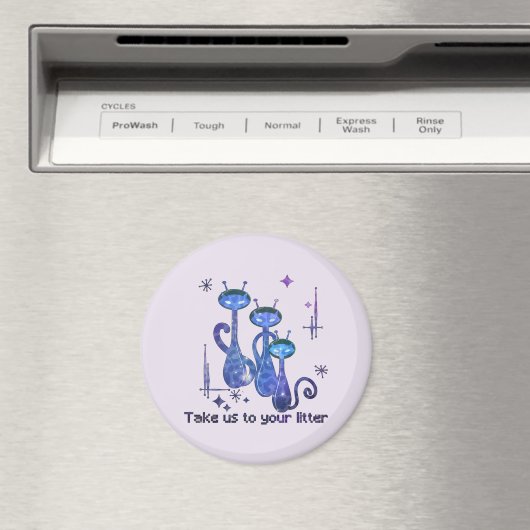 Grappige buitenaardse katten - "Breng ons naar je  Magneet (Insitu (Vaatwasser))