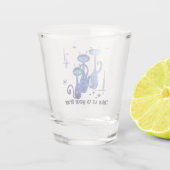 Grappige buitenaardse katten - "Breng ons naar je  Shot Glas (Achterkant)