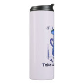 Grappige buitenaardse katten - "Breng ons naar je  Thermosbeker (Gedraaid links)