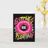 Grappige Buizen zweven Zomer Float Kaart (Gele Bloem)
