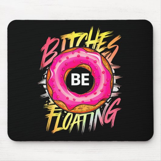Grappige Buizen zweven Zomer Float Muismat (Voorkant)