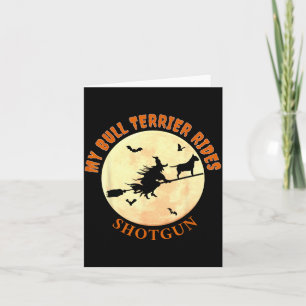 Grappige Bull Terrier Halloween T-shirts Voor Hond Kaart