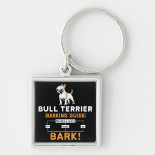 Grappige Bull Terrier Hond Sleutelhanger