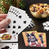 Grappige Bull Terrier Kawaii Hond Pokerkaarten (Insitu)