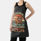 Grappige Bulldog Alles Wat Ik Leerde Van Honden Schort (Insitu)