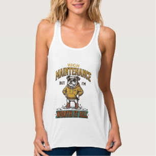 Grappige Bulldog Citaat Vintage Gravure T-Shirt De