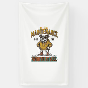 Grappige Bulldog Citaat Vintage Gravure T-Shirt De Spandoek