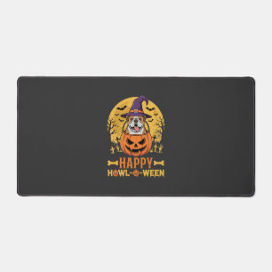 Grappige Bulldog Halloween Gelukkig Gehuil-O-Ween Bureaumat