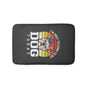 Grappige Bulldog Hond Liefhebber Retro Citaat Badmat