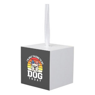 Grappige Bulldog Hond Liefhebber Retro Citaat Decoratie