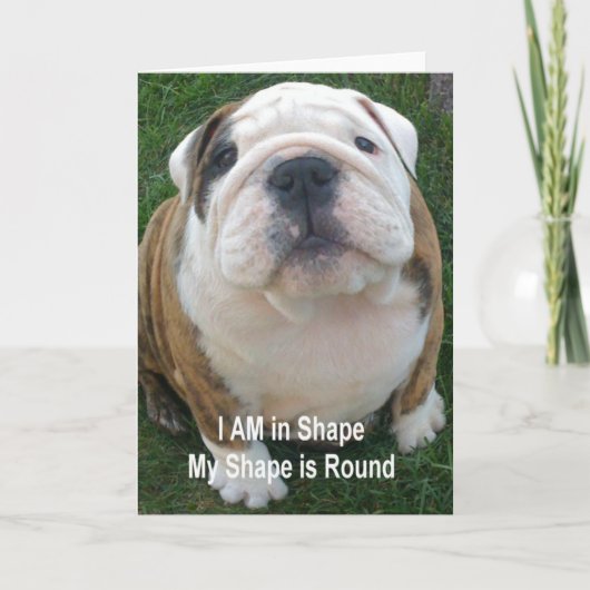 Grappige Bulldog Kaart Notecard Creationarts (Voorkant)