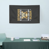 Grappige Bulldog Socialiseren Hond Spandoek (Beurs)