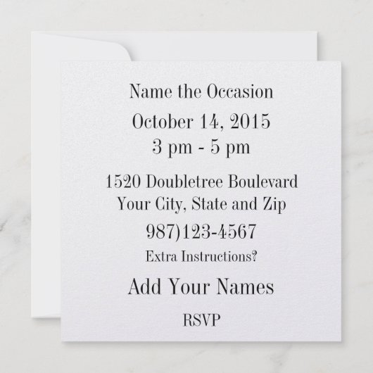 Grappige Bulldog Verjaardag Uitnodiging - SRF (Achterkant)