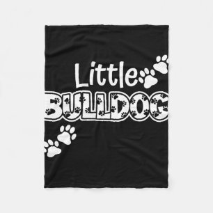 Grappige Bulldogs School Spirit Team Game Day Teru Fleece Deken