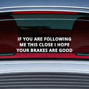 Grappige bumpersticker auto sticker   Ruit sticker