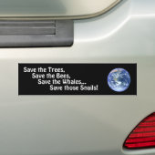 Grappige bumperstickers om de planeet te redden (Op auto)