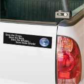 Grappige bumperstickers om de planeet te redden (Op Truck)
