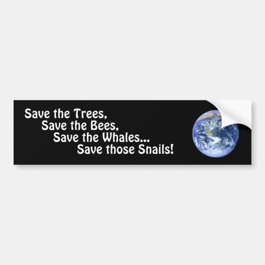 Grappige bumperstickers om de planeet te redden (Voorkant)