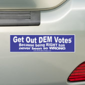Grappige bumperstickers voor Democraten (Op auto)