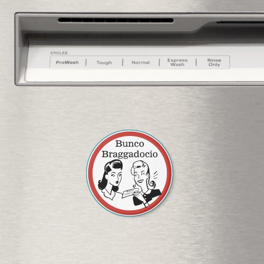 Grappige Bunco Braggadocio Magneet (Insitu (Vaatwasser))