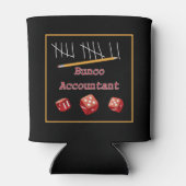 Grappige Bunco Dice - Bunco Accountant Blikjeskoeler (Achterkant)