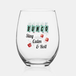 Grappige Bunco Dobbelsteen Vriend Stemless Wijn Gl Wijnglas Zonder Voet