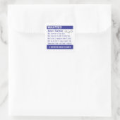 Grappige Bunco Game Night Vierkante Sticker (Tas)