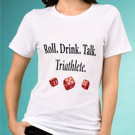 Grappige Bunco Speler Dobbelsteen Tri-Blend Shirt