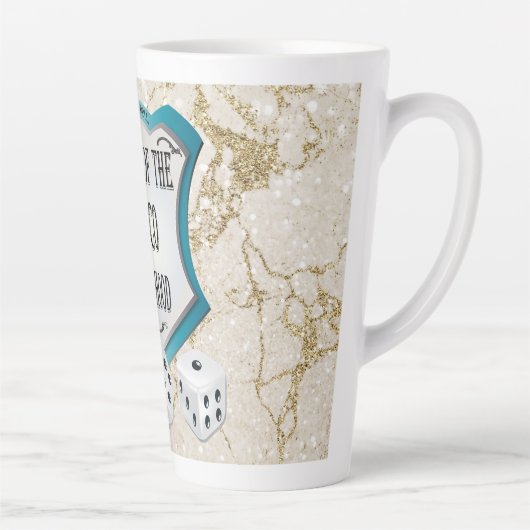 Grappige Bunco speler Vriend Latte Mok (Rechts)