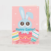 GRAPPIGE BUNNY EASTER KAART (Voorkant)