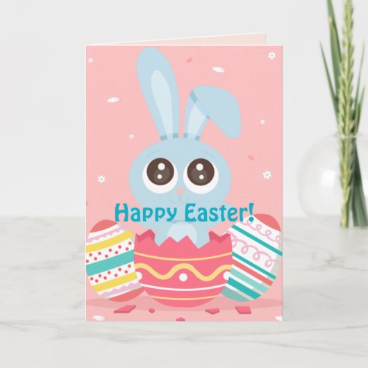 GRAPPIGE BUNNY EASTER KAART (Voorkant)