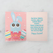 GRAPPIGE BUNNY EASTER KAART (Binnen)