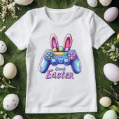Grappige Bunny Gamer Controller Pasen T-shirt