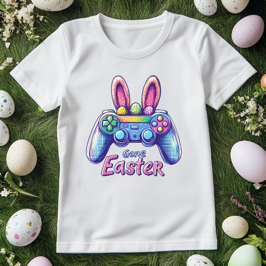 Grappige Bunny Gamer Controller Pasen T-shirt