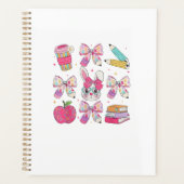 Grappige Bunny Koningin Boog Konijn Leraar Pasen R Planner (Voorkant)