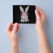 Grappige Bunny Schattigee Familie Cadeaus Pasen Flyer (Hand)