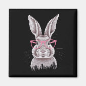 Grappige Bunny Schattigee Familie Cadeaus Pasen Magneet (Voorkant)