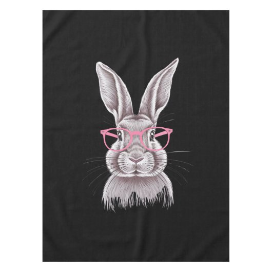 Grappige Bunny Schattigee Familie Cadeaus Pasen Tafelkleed (Voorkant)