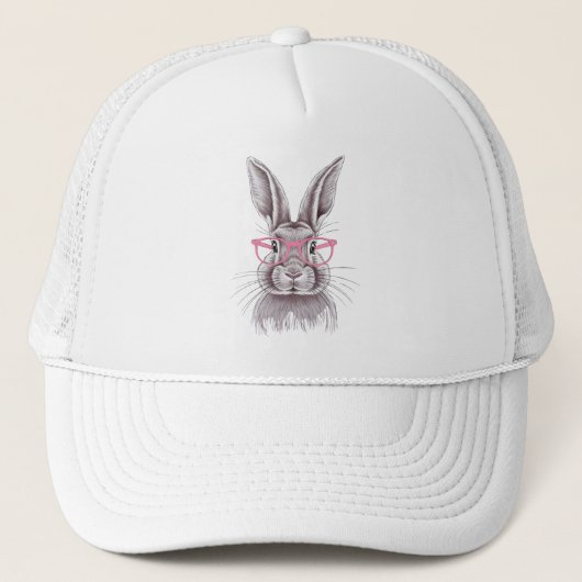 Grappige Bunny Schattigee Familie Cadeaus Pasen Trucker Pet (Voorkant)