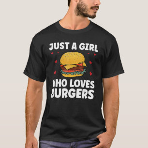 Grappige Burger Art voor Meisje Vrouwen Hamburger T-shirt