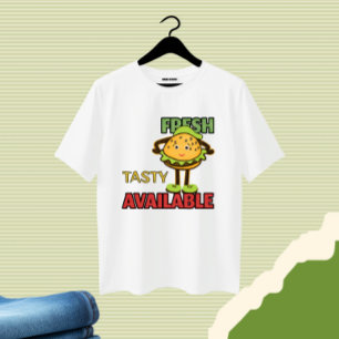 Grappige burger t-shirt
