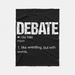 Grappige Burgeroorlog Gezegde Humor grap Fleece Deken