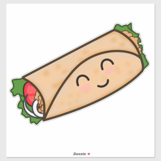 GRAPPIGE BURRITO DIE-CUT STIJL DECAL STICKER VOOR  (Vel)