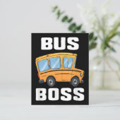 Grappige bus baas school buschauffeur (Staand voorkant)