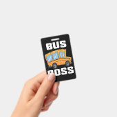 Grappige bus baas school buschauffeur badge (Handheld)