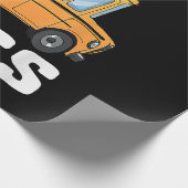 Grappige bus baas school buschauffeur cadeaupapier (Hoek)