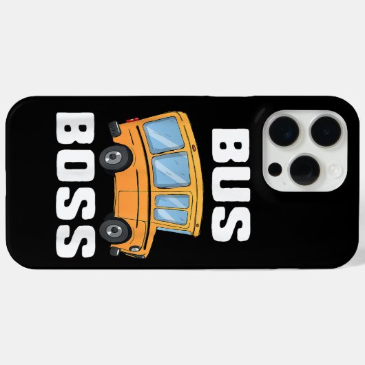 Grappige bus baas school buschauffeur Case-Mate iPhone case (Achterkant (horizontaal))